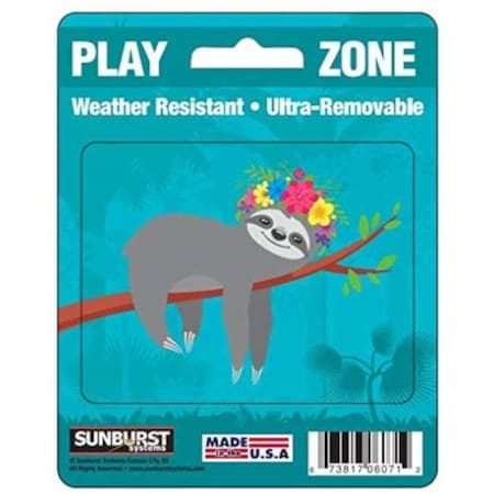 Sunburst Systems Decal Play Zone Miss Pretty Chill 4 in x 5 in 6071